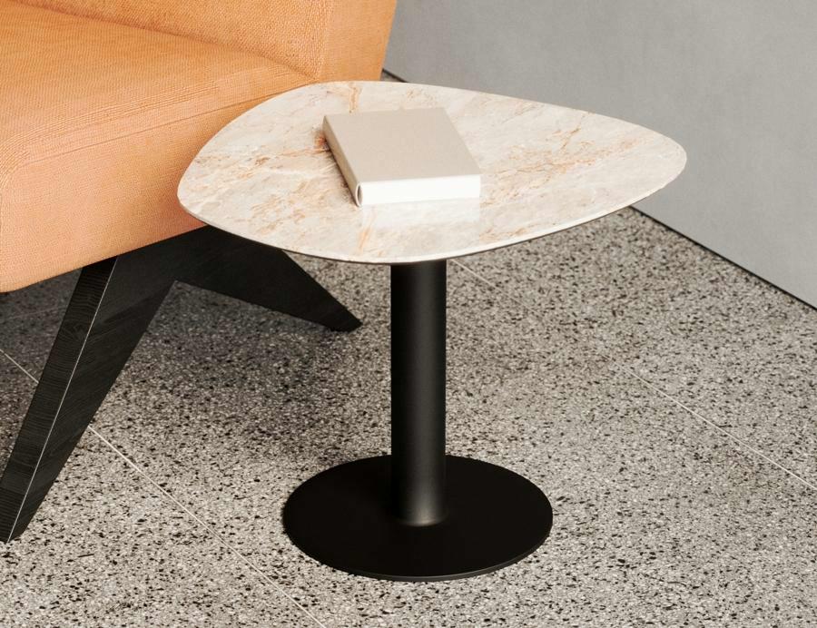 Pebbles side table - Tundra mat ceramic