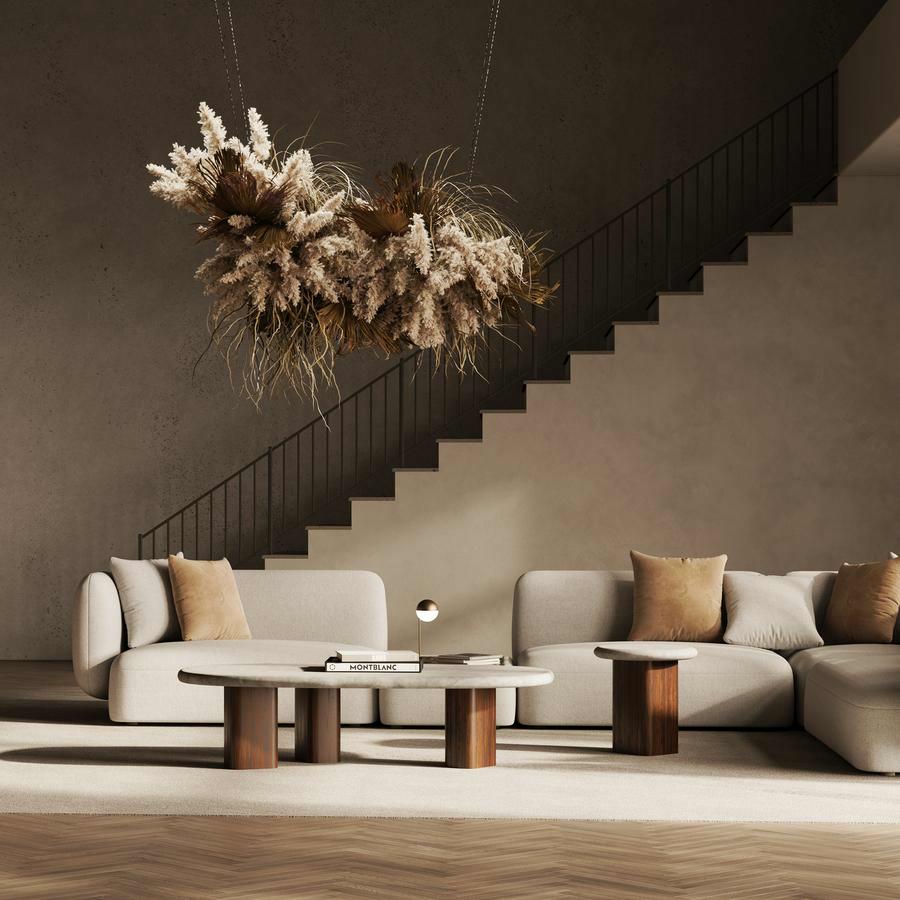 pillar coffee table - flow sofa